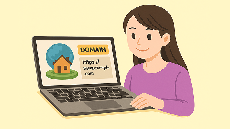 インターネットの世界にも「住所」があるって、ご存知でしたか？ それが「ドメイン」です！